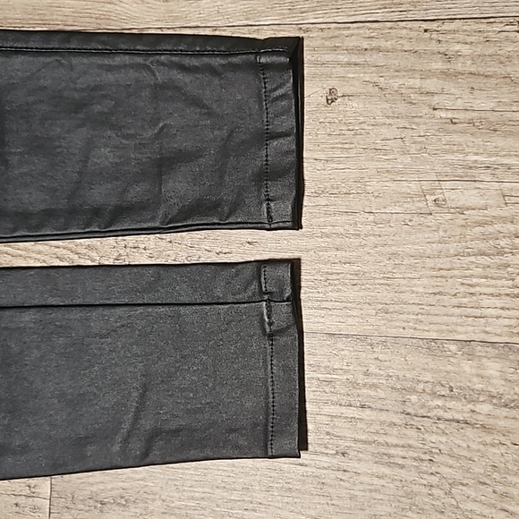 Vibrant Miu Wardrobe Essential Coated Black Skinny Jeans - Picture 8 of 12